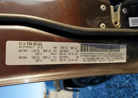 2020 Jeep Compass Latitude from USA, damaged, VIN 3C4NJDBB9LT145554